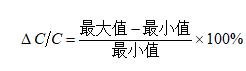 高介電常數(shù)型與半導體型的容量變化率計算公式如下：